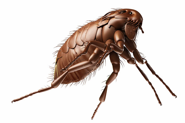 Animated close up of flea