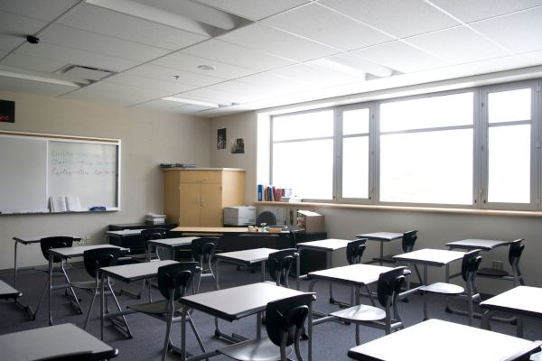 empty classroom
