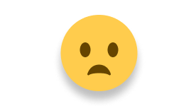sad face emoji